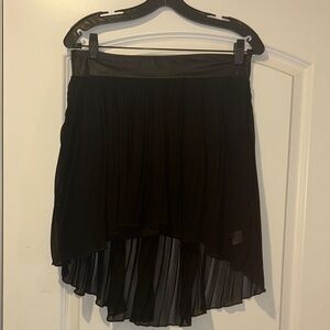 BCBGeneration Black Asymmetrical Midi Skirt